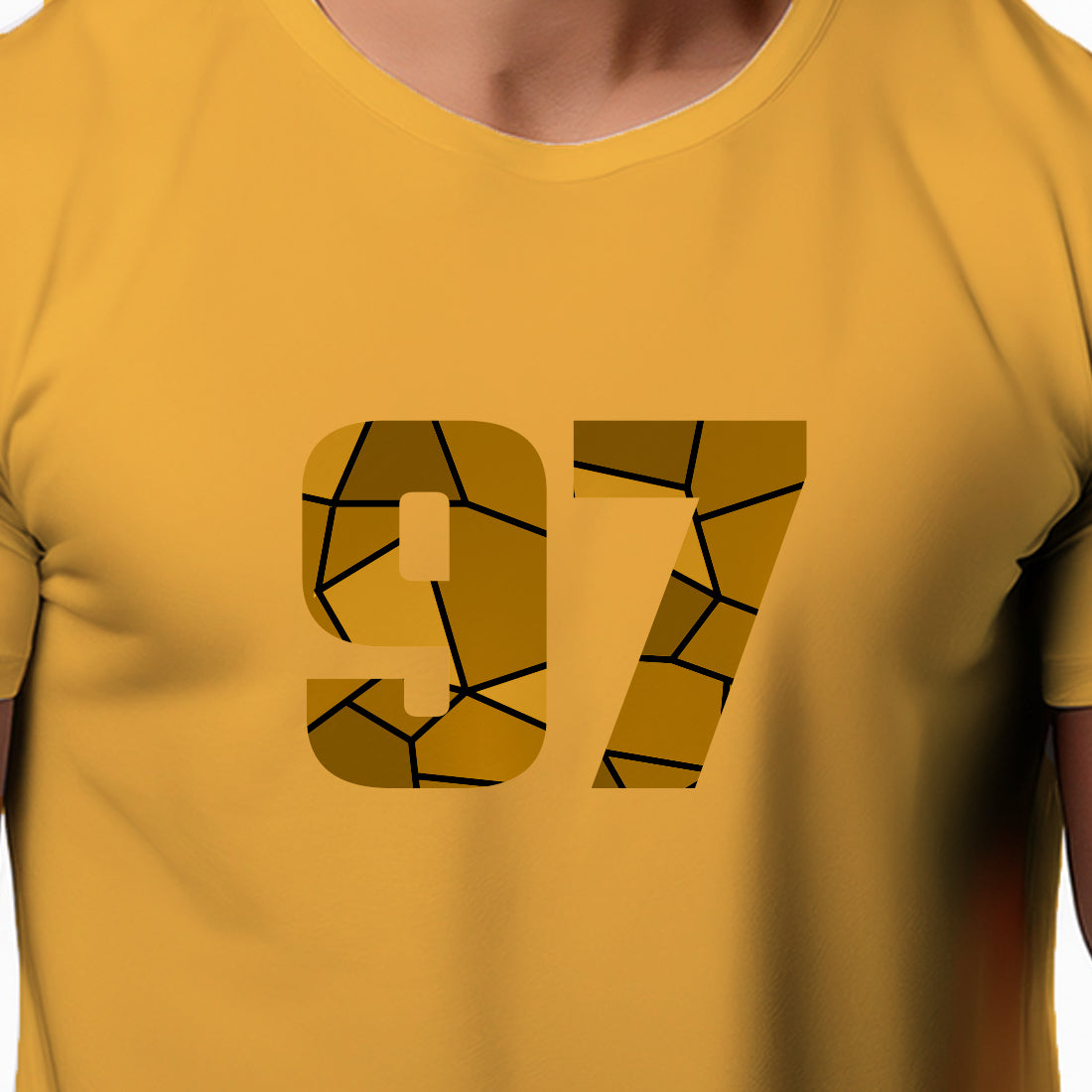97 Number Unisex T-Shirt (Golden Yellow)