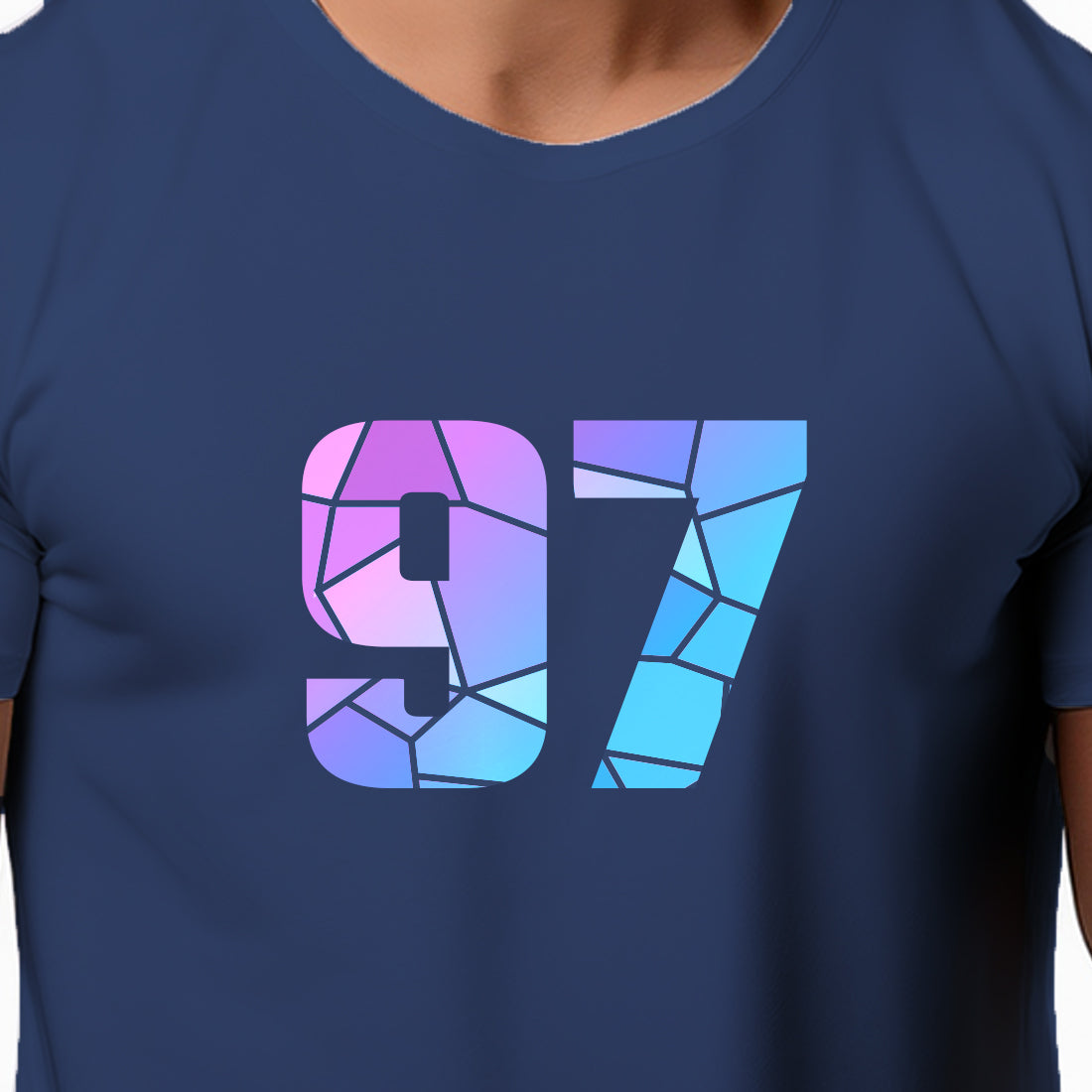 97 Number Unisex T-Shirt (Navy Blue)