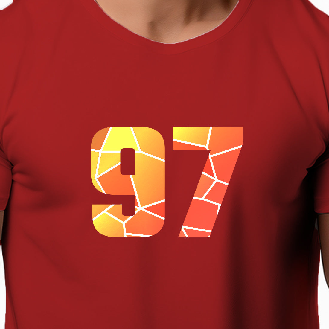 97 Number Unisex T-Shirt (Red)