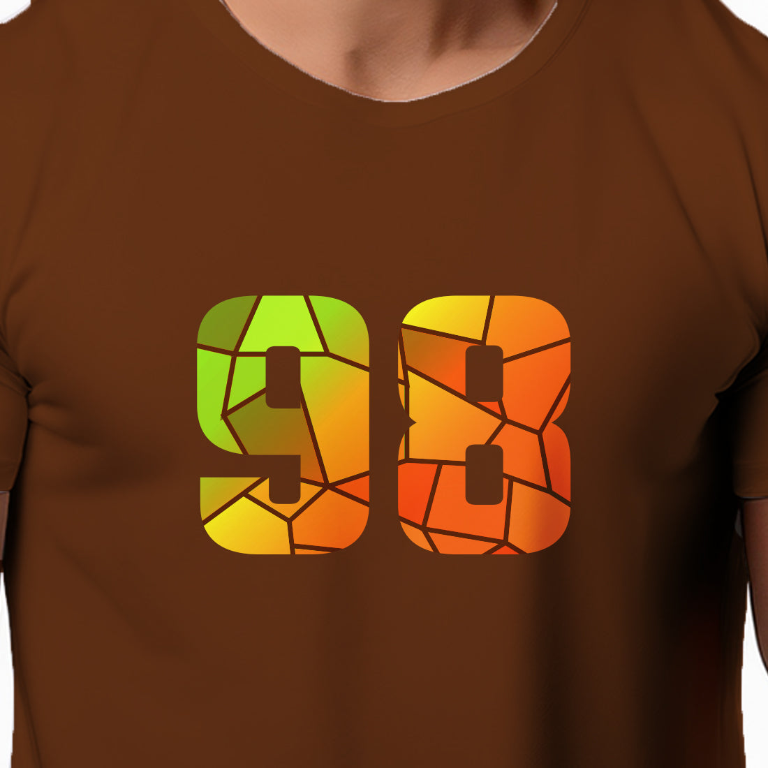 98 Number Unisex T-Shirt (Brown)