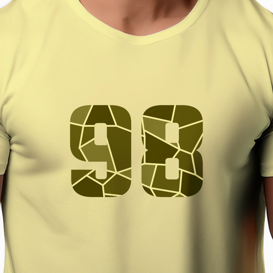 98 Number Unisex T-Shirt (Butter Yellow)