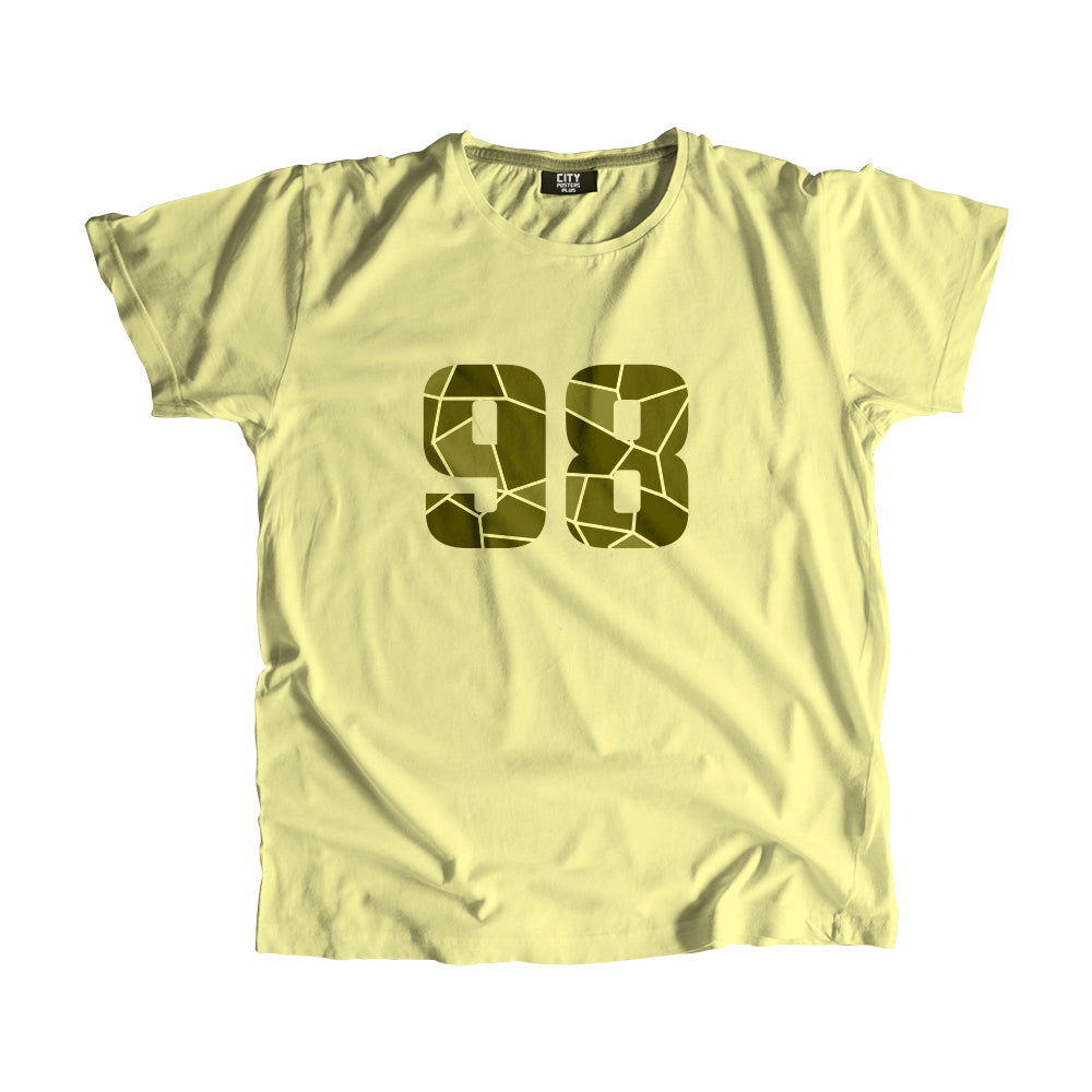 98 Number Unisex T-Shirt (Butter Yellow)
