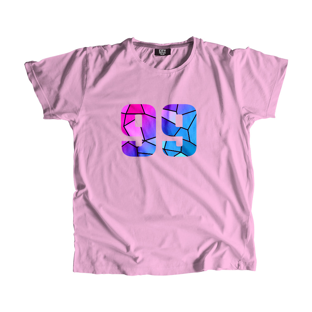 99 Number Unisex T-Shirt (Light Pink)
