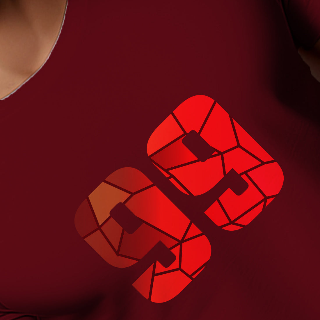 99 Number Unisex T-Shirt (Maroon)