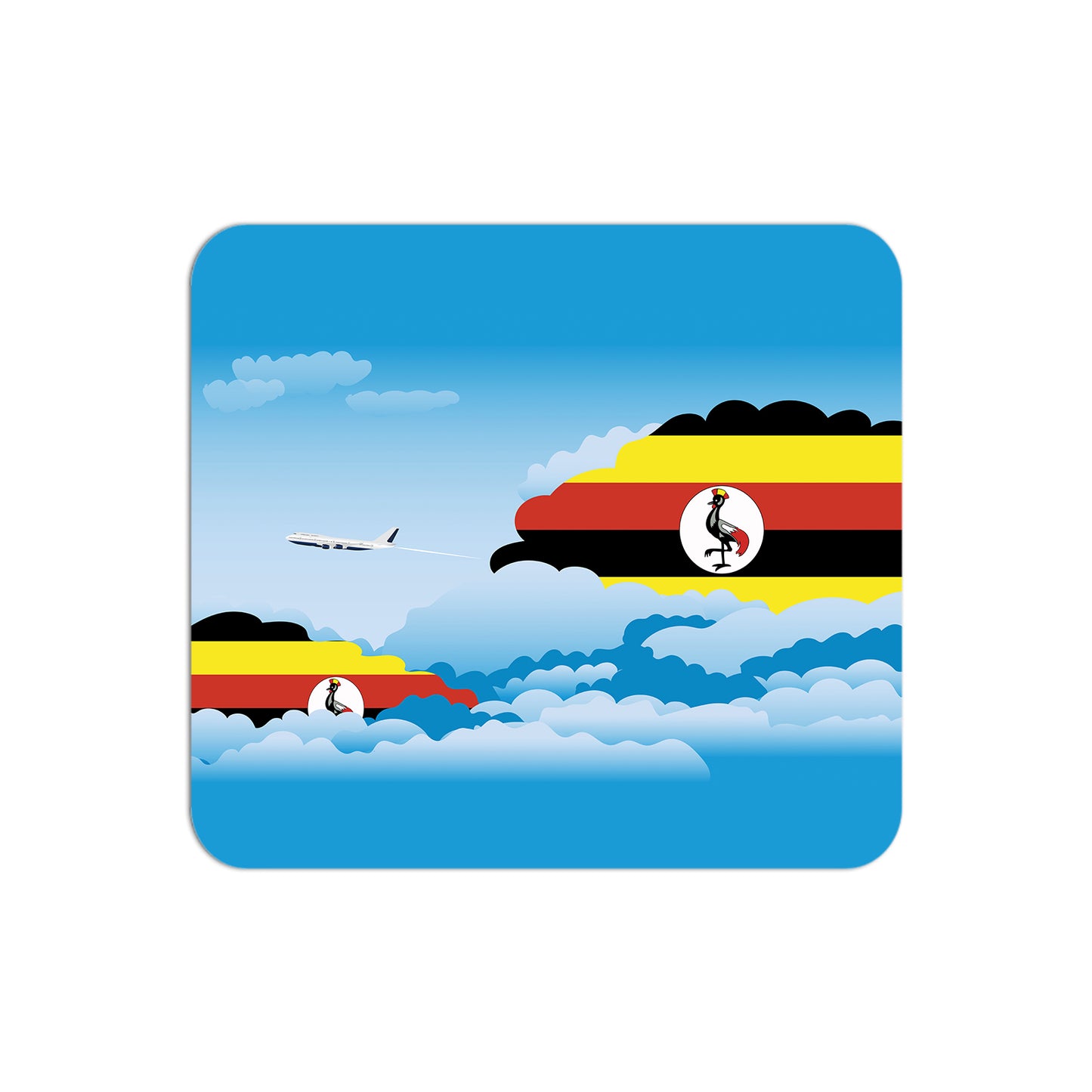 Uganda Day Clouds Mouse pad