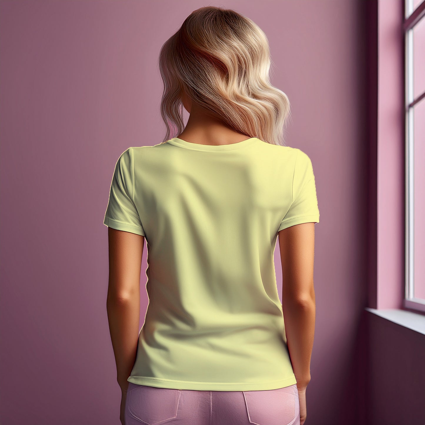 06 Number Women's T-Shirt (Butter Yellow)