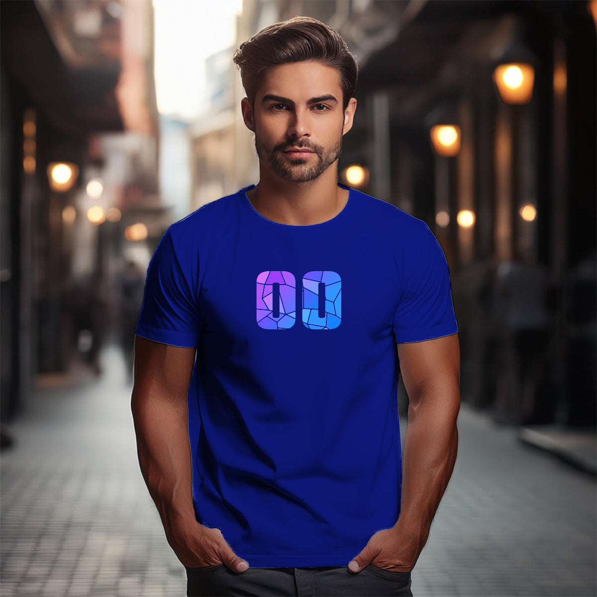 00 Number Unisex T-Shirt (Royal Blue)