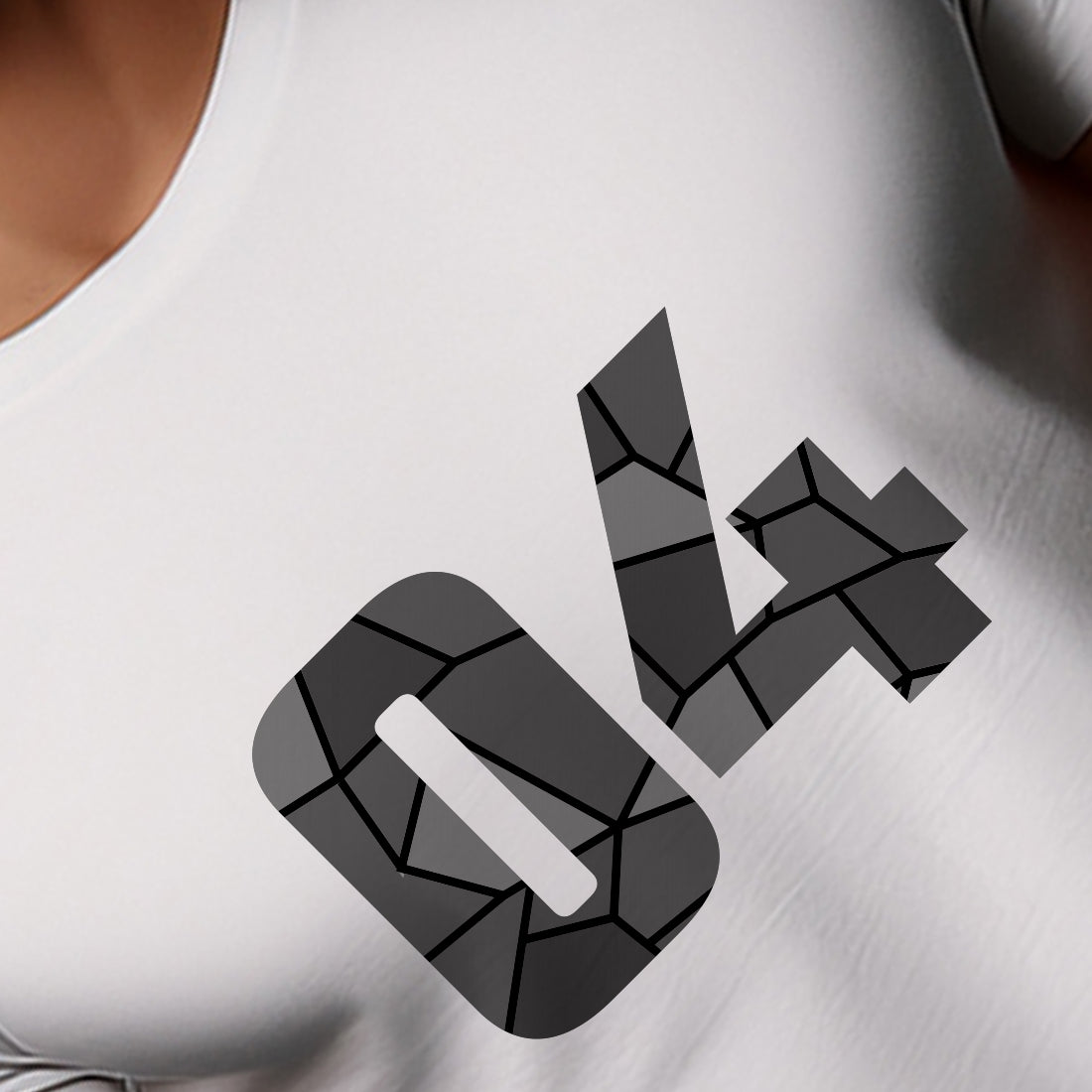 04 Number Unisex T-Shirt (White)
