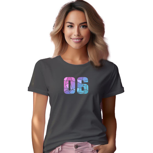 06 Number Women's T-Shirt (Charcoal Grey)