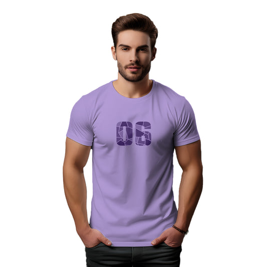 06 Number Unisex T-Shirt (Iris Lavender)
