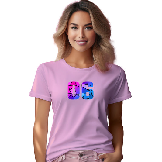 06 Number Women's T-Shirt (Light Pink)