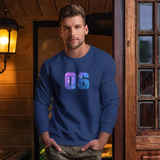 06 Number Unisex Sweatshirt (Navy Blue)