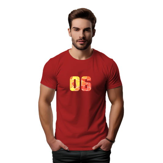 06 Number Unisex T-Shirt (Red)