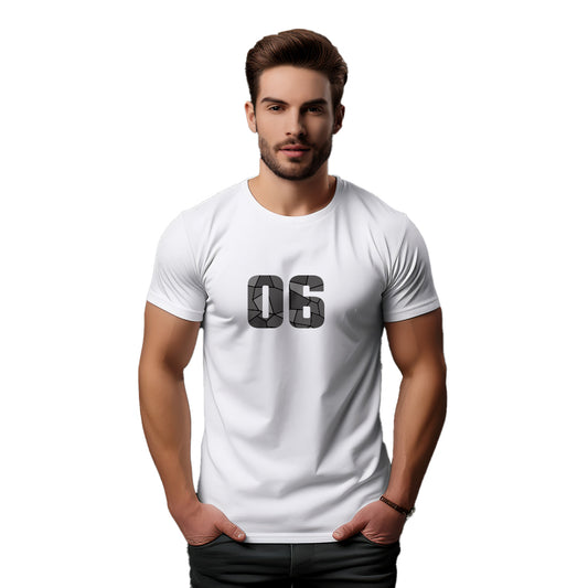 06 Number Unisex T-Shirt (White)