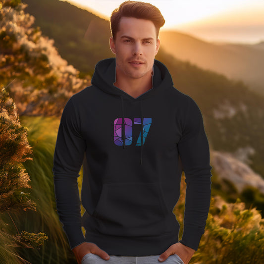 07 Number Unisex Hoodie (Black)