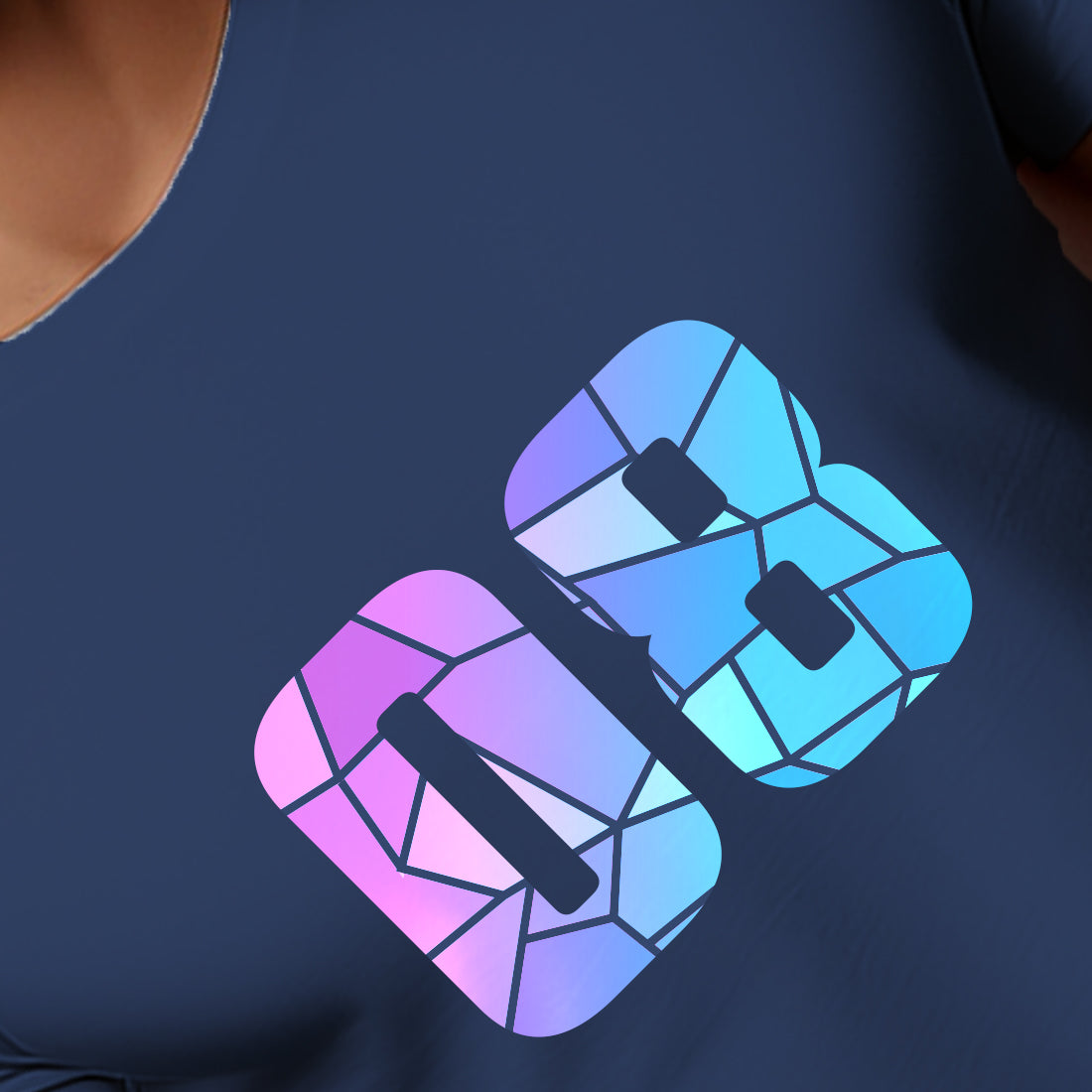 08 Number Unisex T-Shirt (Navy Blue)