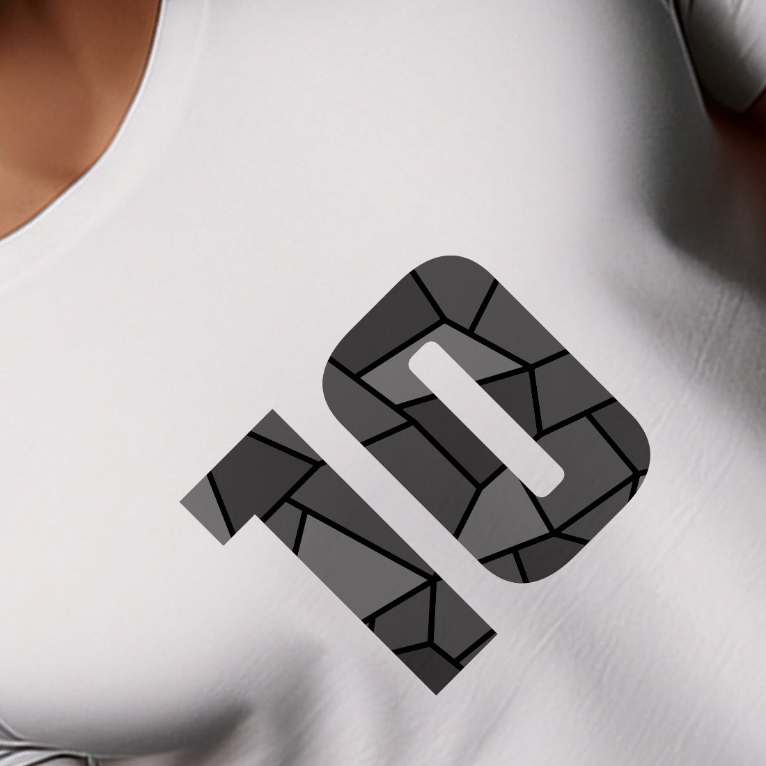 10 Number Unisex T-Shirt (White)