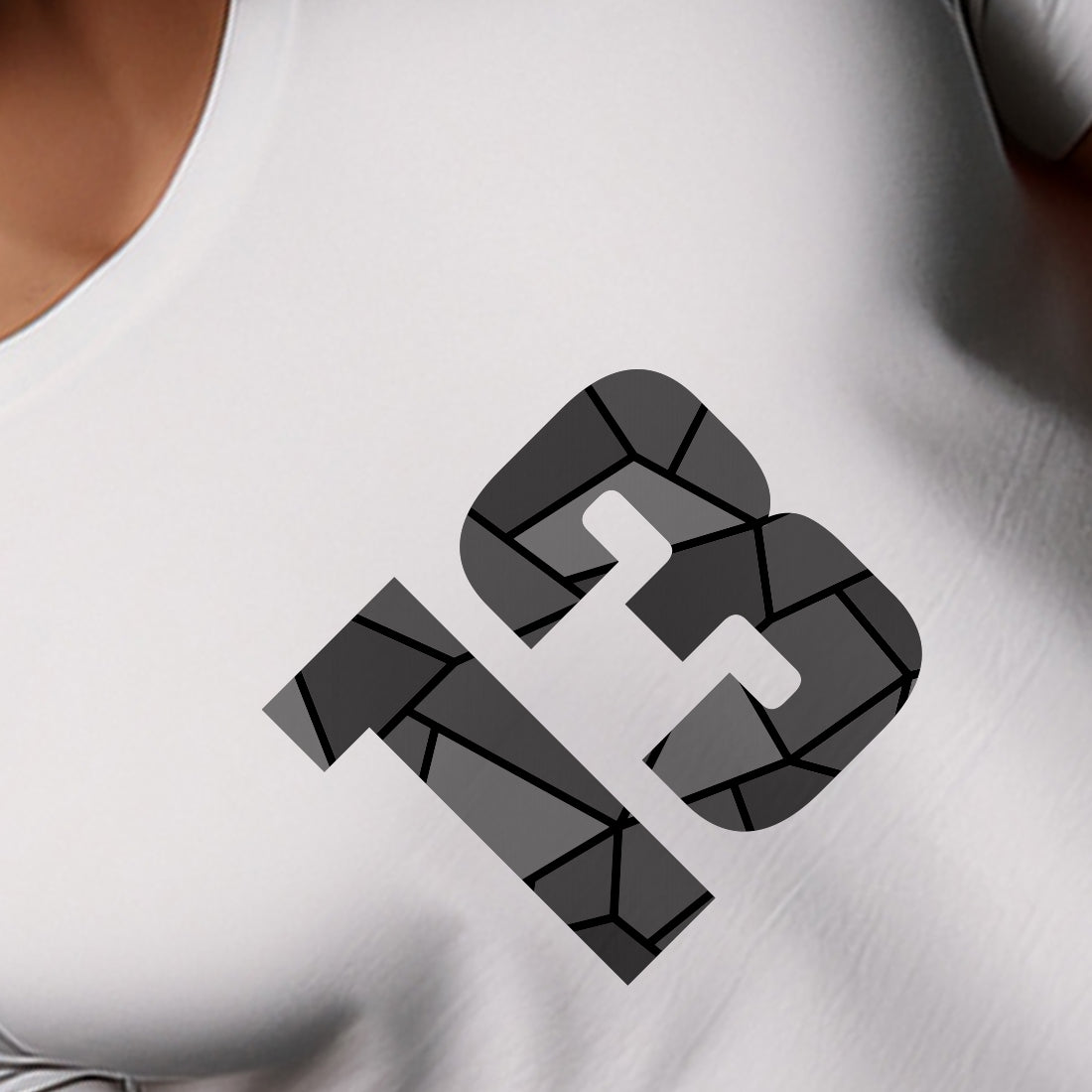 13 Number Unisex T-Shirt (White)