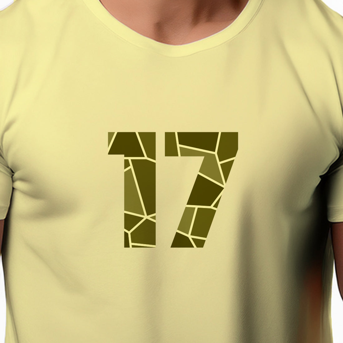 17 Number Unisex T-Shirt (Butter Yellow)
