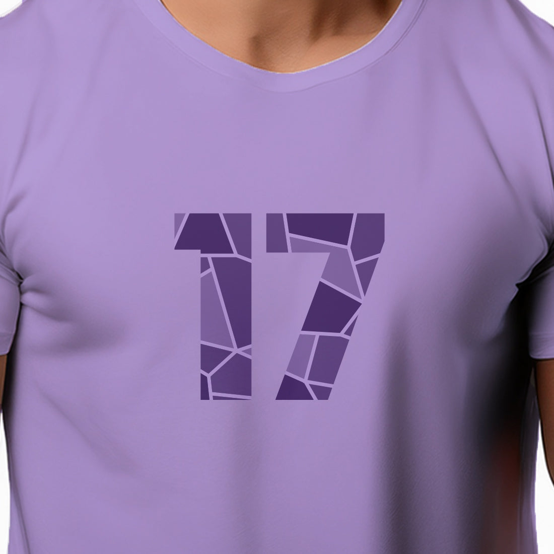 17 Number Unisex T-Shirt (Iris Lavender)