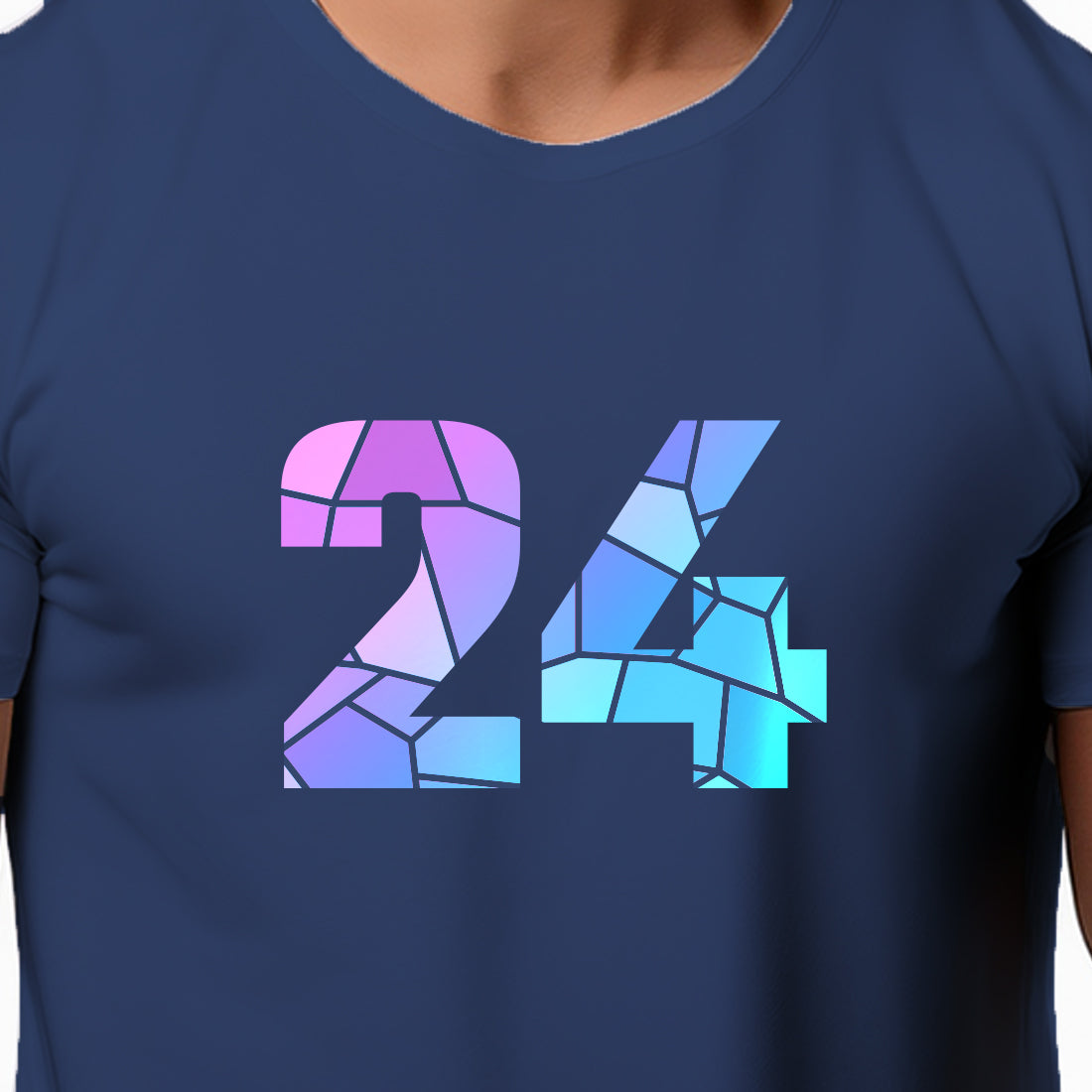24 Number Unisex T-Shirt (Navy Blue)