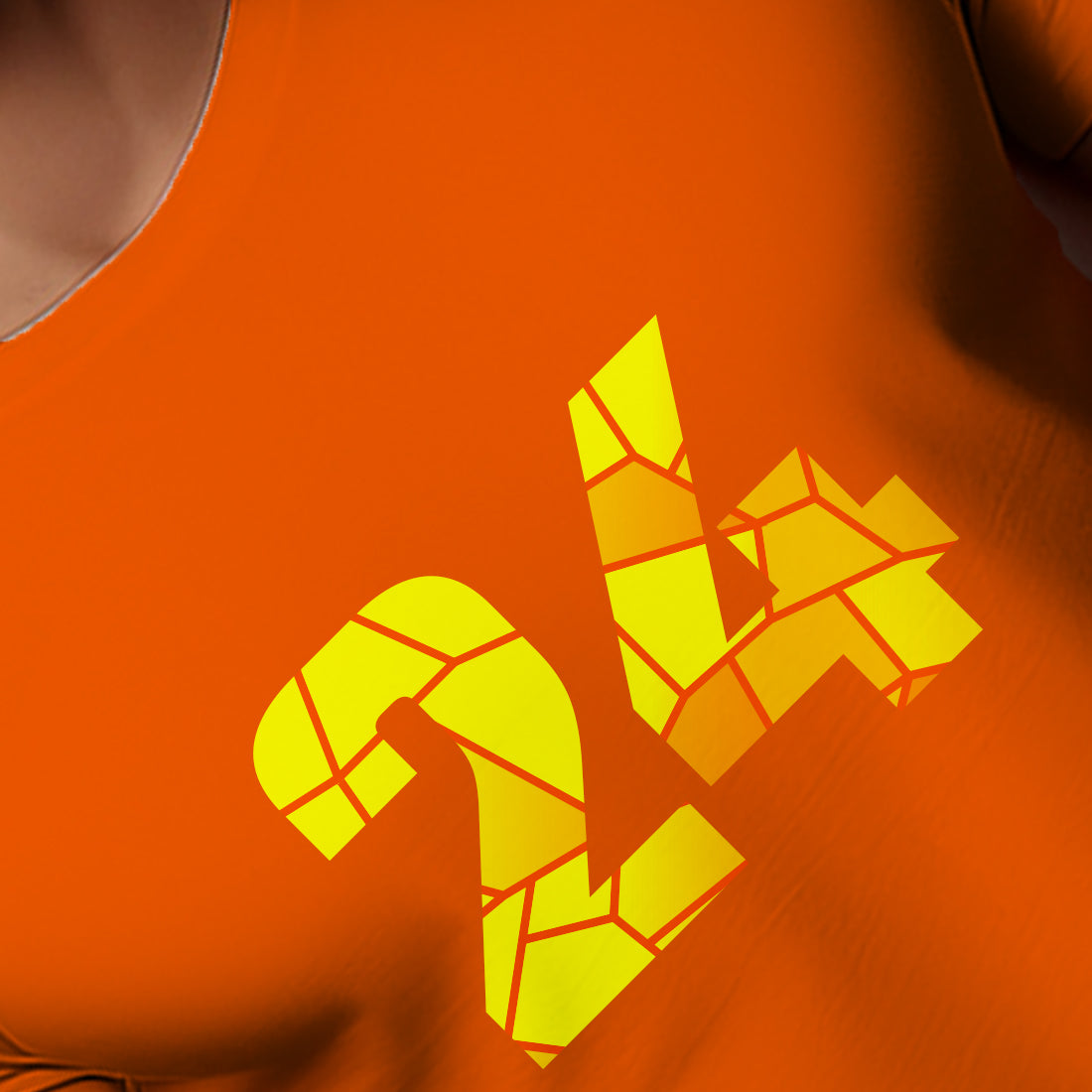 24 Number Unisex T-Shirt (Orange)
