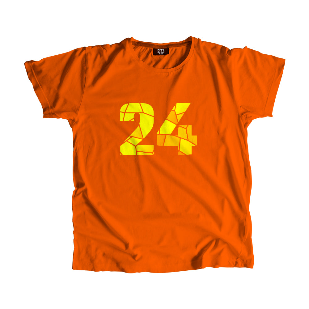 24 Number Unisex T-Shirt (Orange)