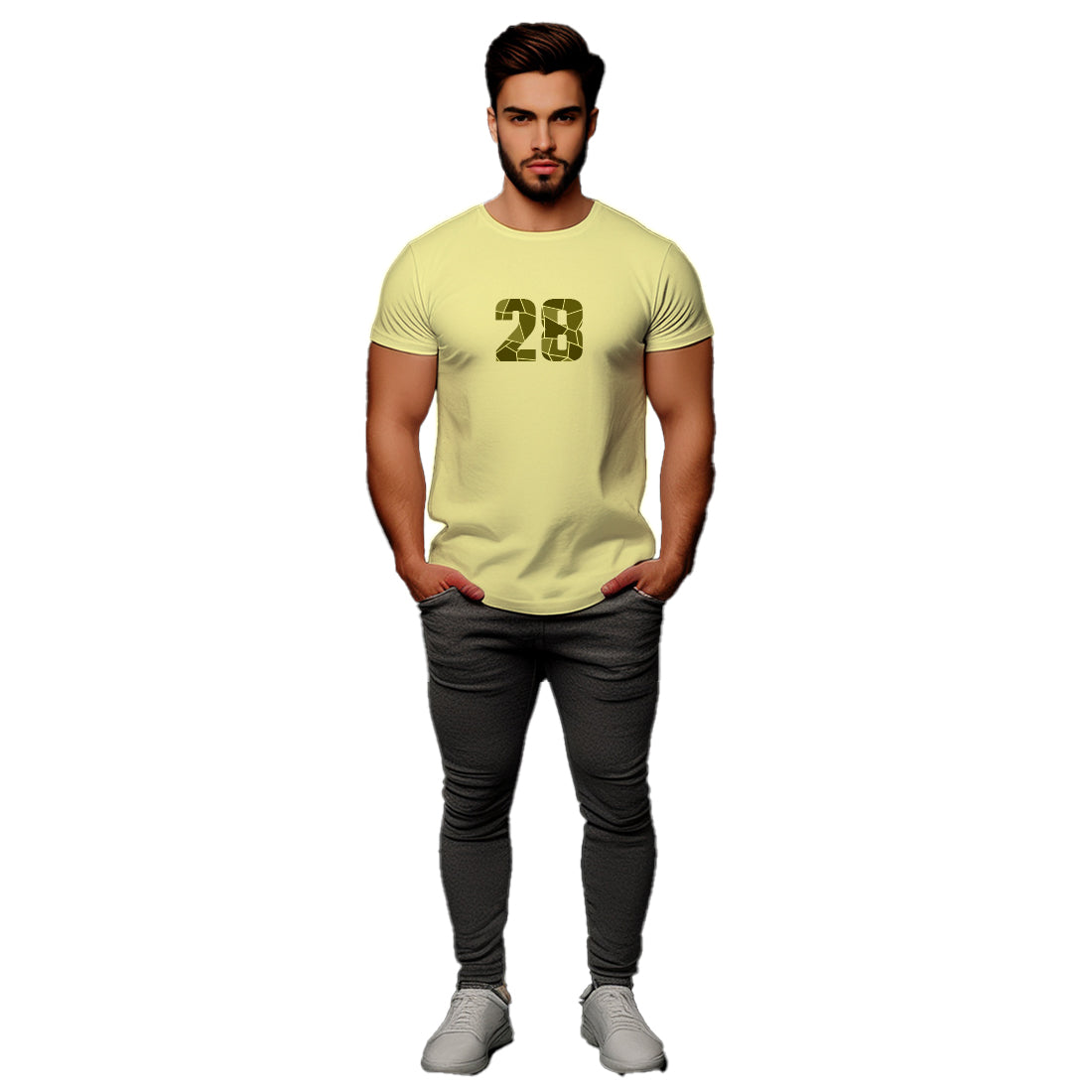 28 Number Unisex T-Shirt (Butter Yellow)