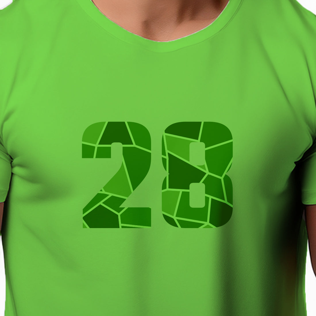 28 Number Unisex T-Shirt (Liril Green)