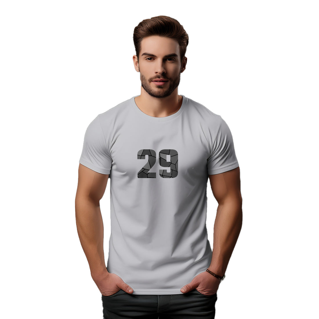 29 Number Unisex T-Shirt (Melange Grey)