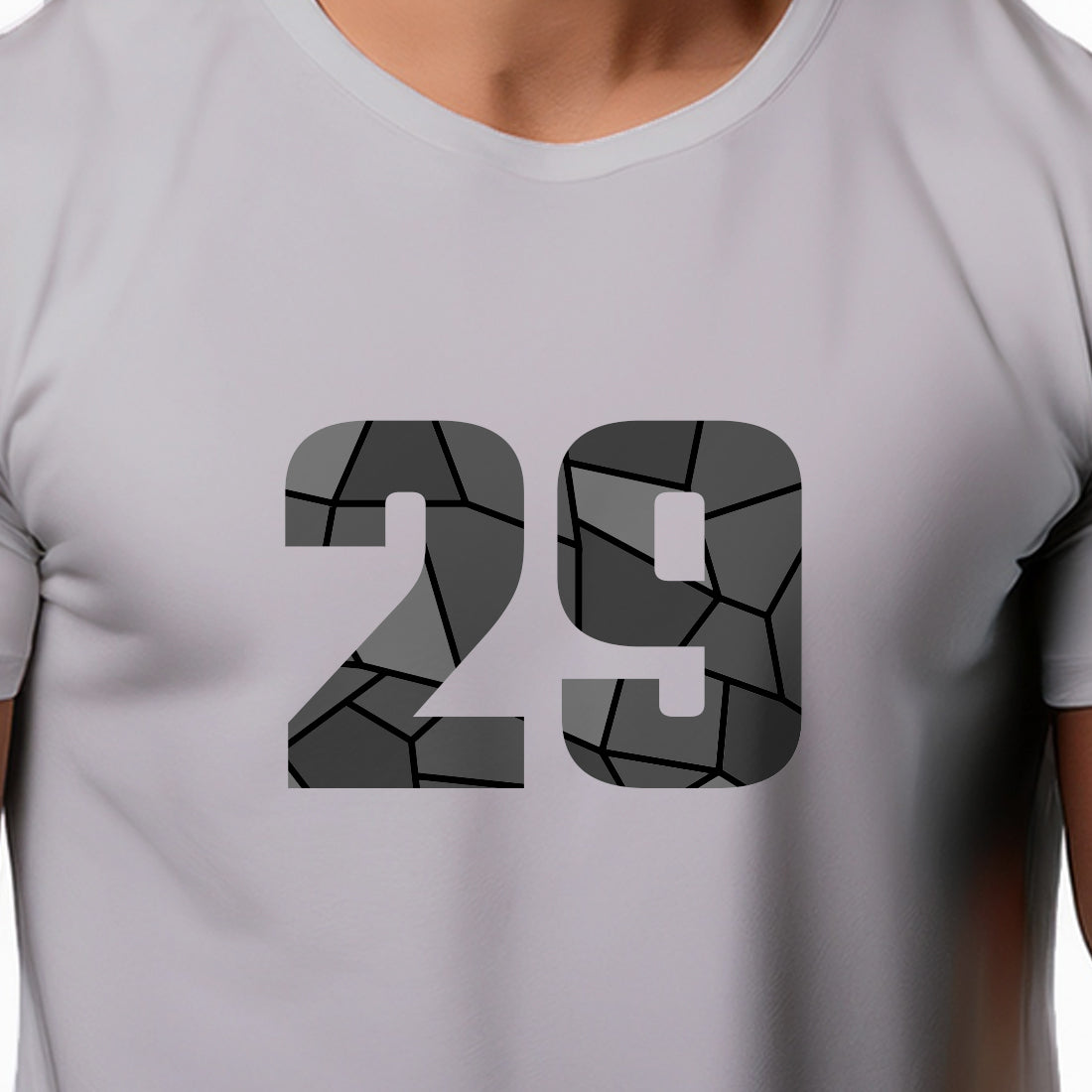 29 Number Unisex T-Shirt (Melange Grey)