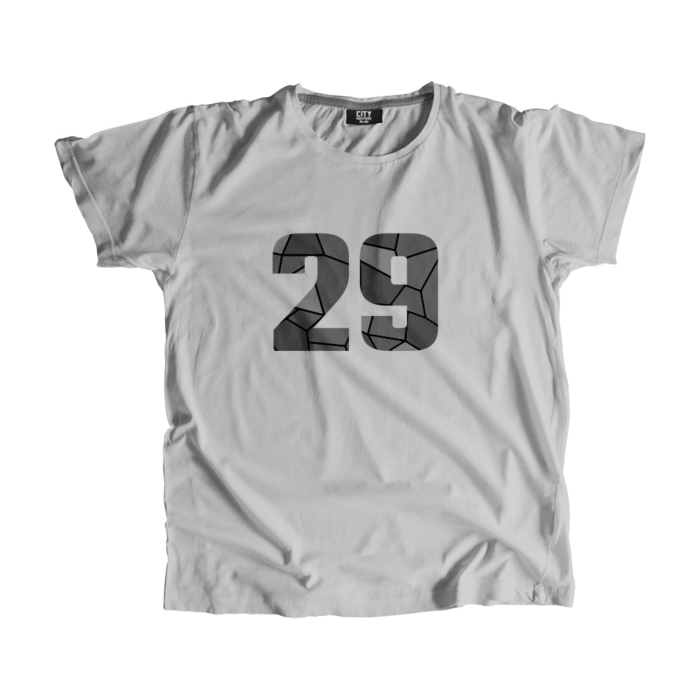 29 Number Unisex T-Shirt (Melange Grey)