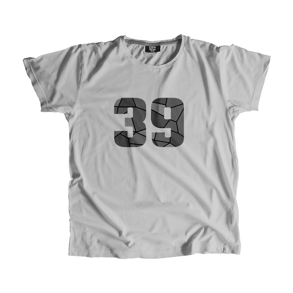 39 Number Unisex T-Shirt (Melange Grey)
