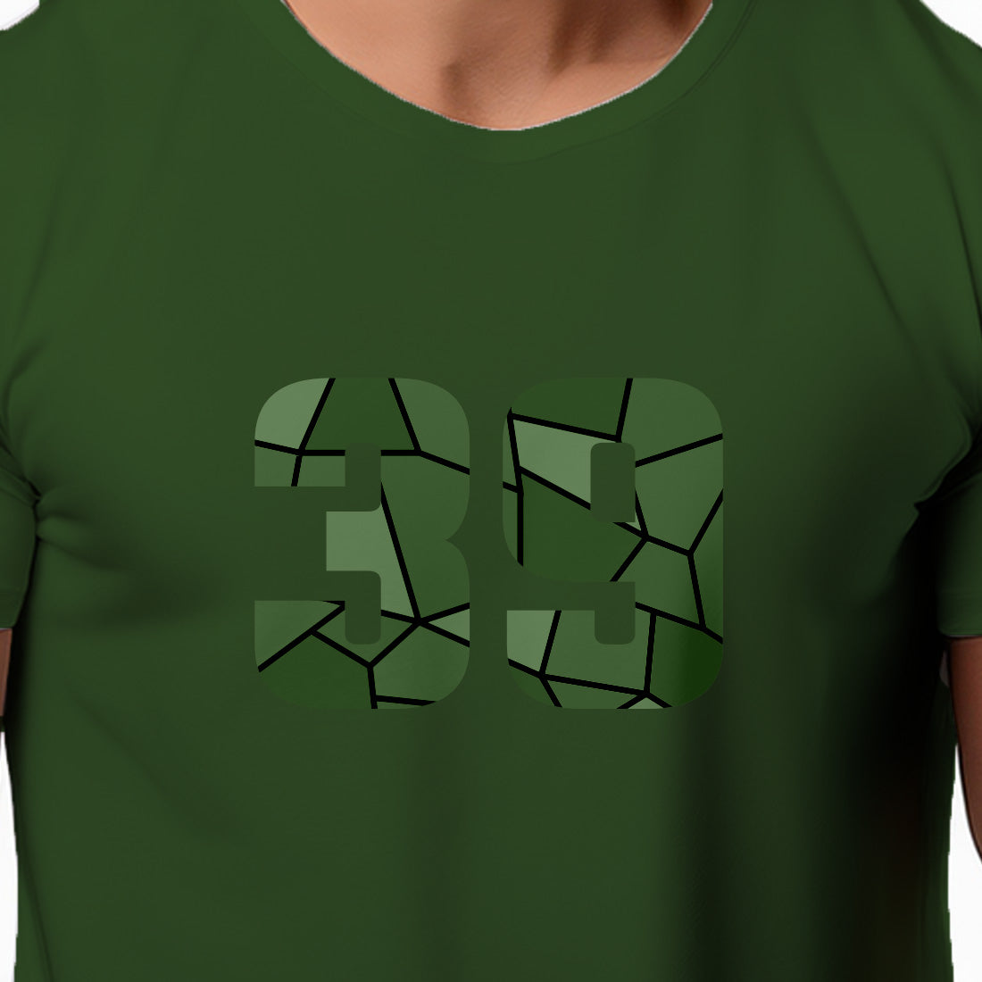 39 Number Unisex T-Shirt (Olive Green)