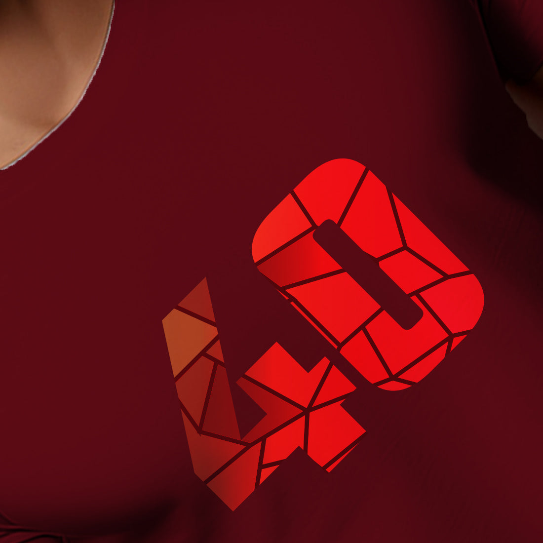 40 Number Unisex T-Shirt (Maroon)