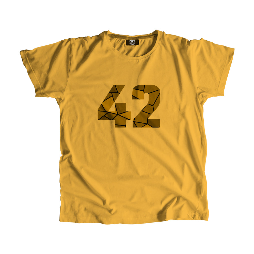 42 Number Unisex T-Shirt (Golden Yellow)