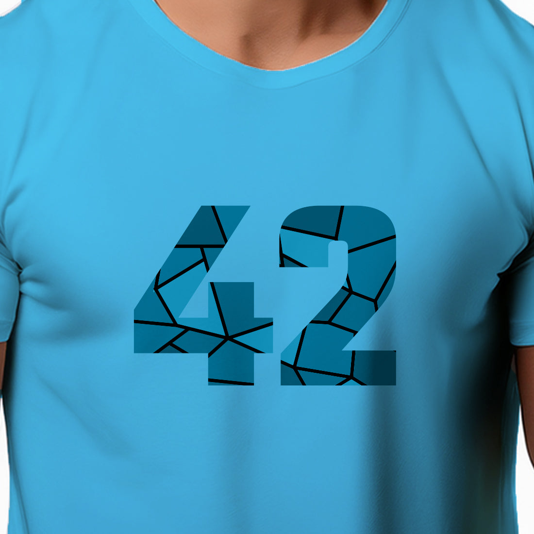 42 Number Unisex T-Shirt (Sky Blue)