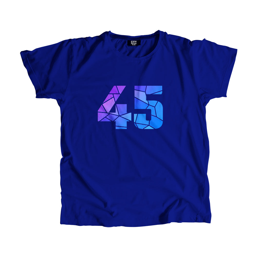 45 Number Unisex T-Shirt (Royal Blue)