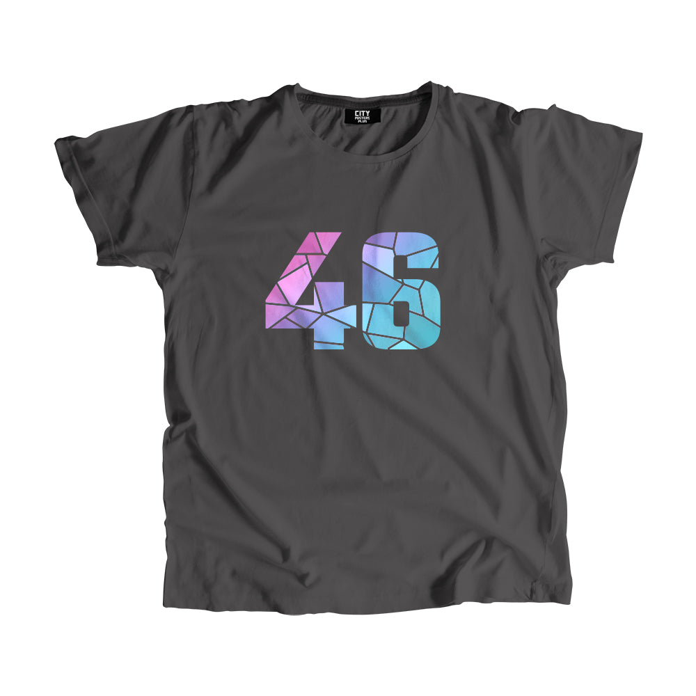46 Number Unisex T-Shirt (Charcoal Grey)