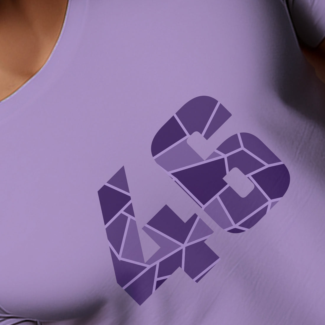 46 Number Unisex T-Shirt (Iris Lavender)