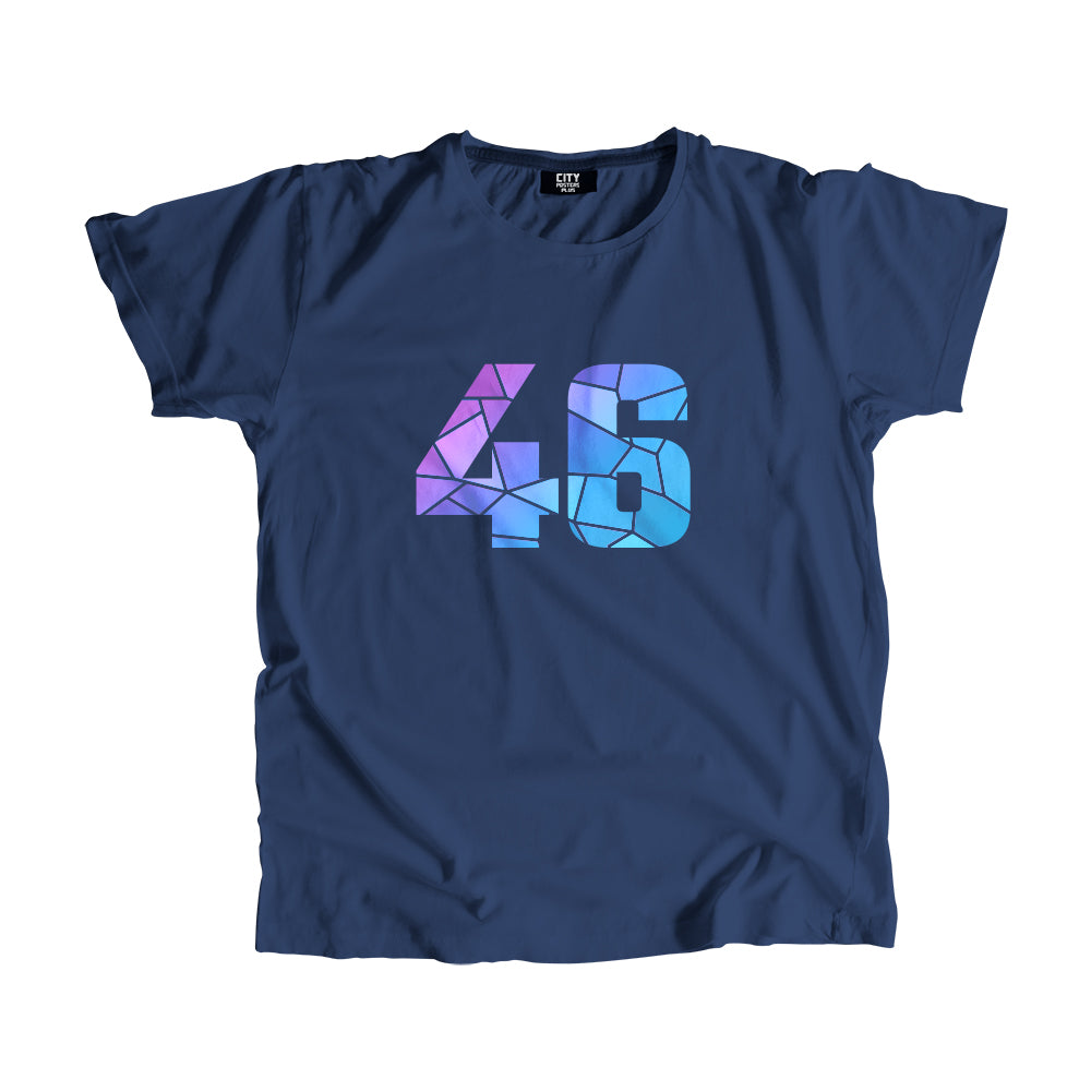 46 Number Unisex T-Shirt (Navy Blue)