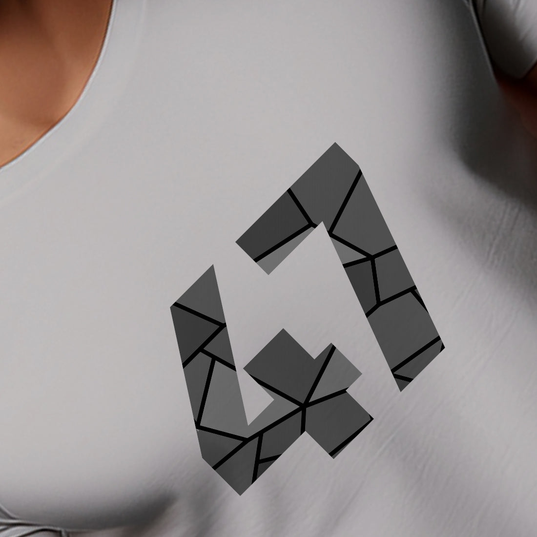47 Number Unisex T-Shirt (Melange Grey)