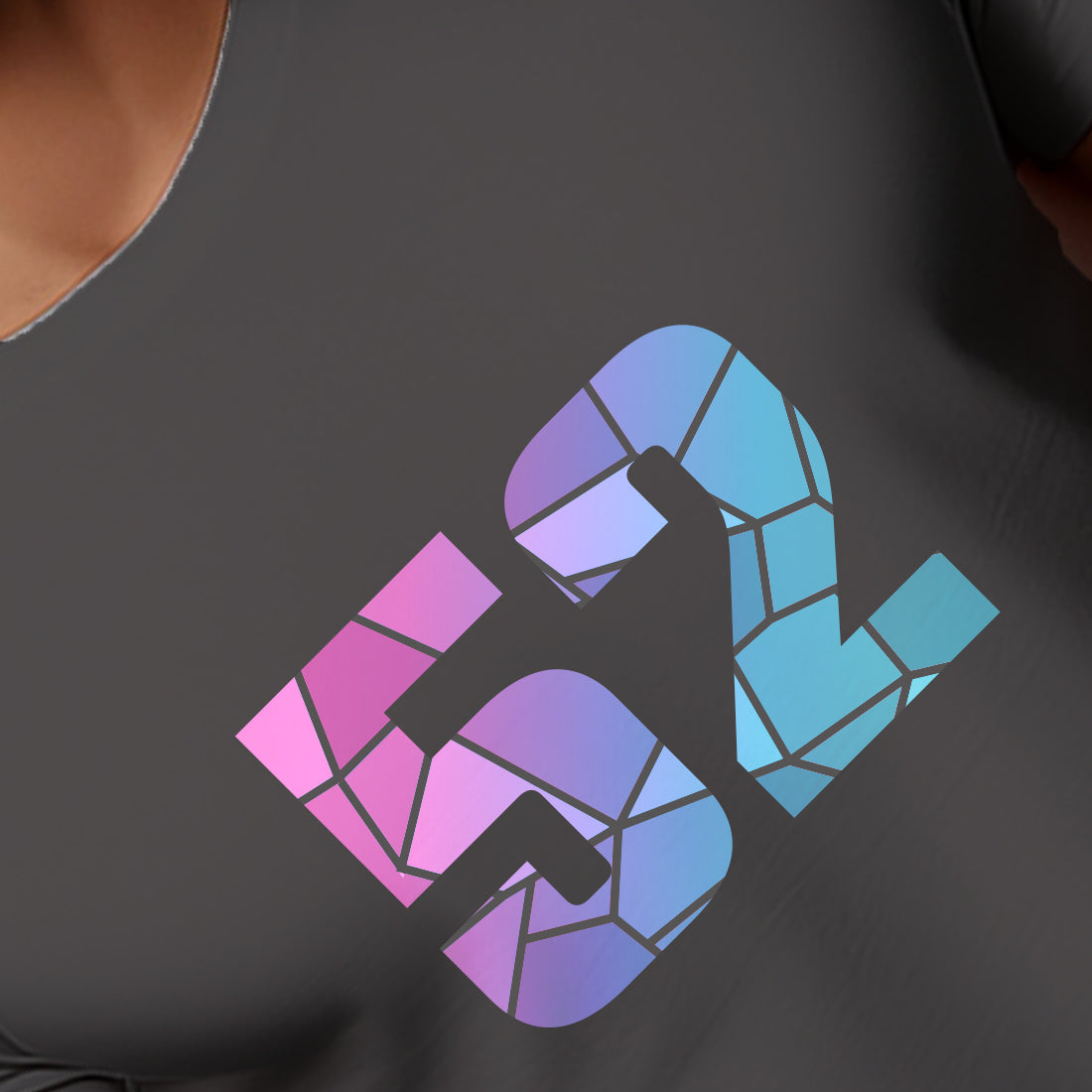 52 Number Unisex T-Shirt (Charcoal Grey)