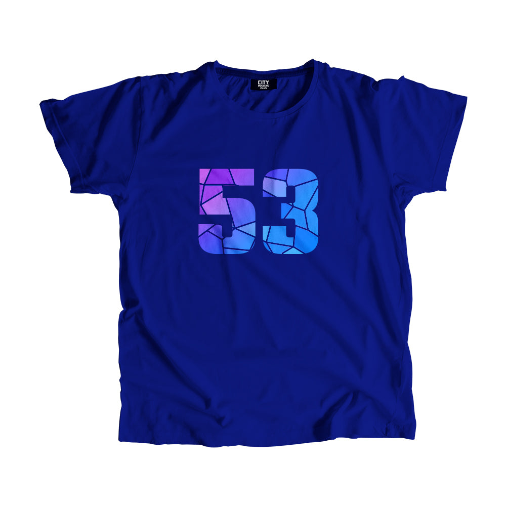 53 Number Unisex T-Shirt (Royal Blue)