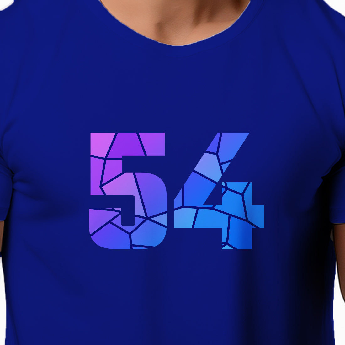 54 Number Unisex T-Shirt (Royal Blue)