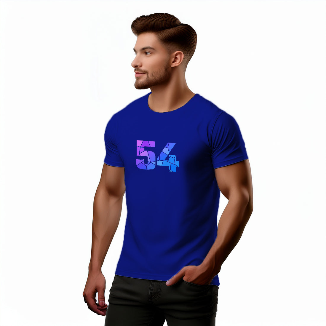 54 Number Unisex T-Shirt (Royal Blue)