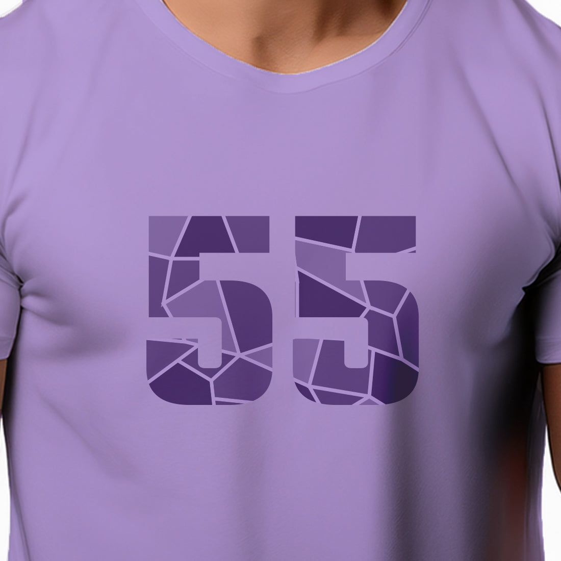 55 Number Unisex T-Shirt (Iris Lavender)