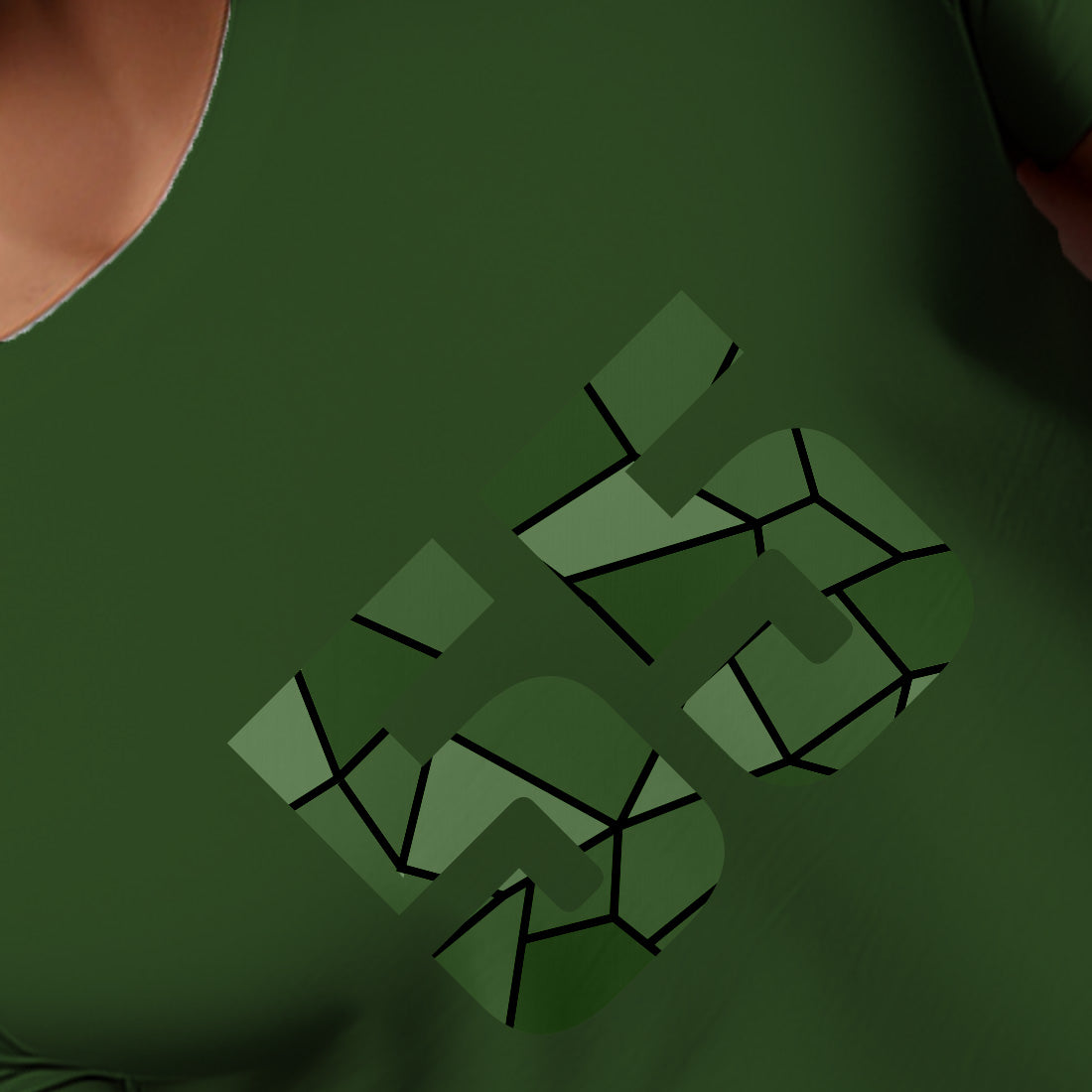 55 Number Unisex T-Shirt (Olive Green)