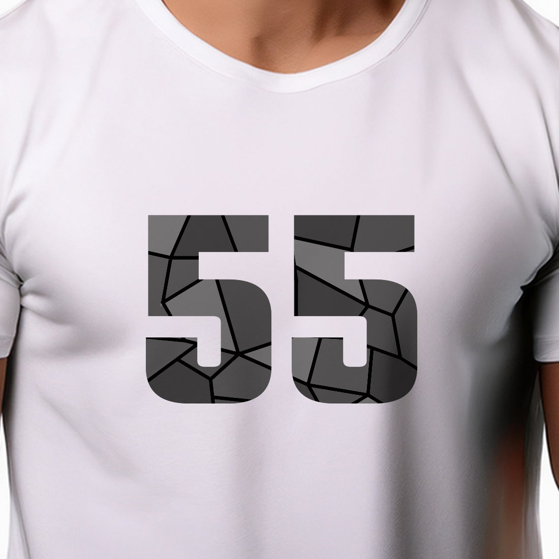 55 Number Unisex T-Shirt (White)