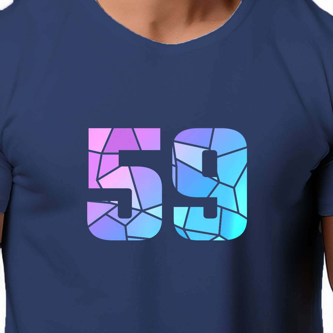 59 Number Unisex T-Shirt (Navy Blue)